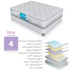 تشک طبی فنری متصل رویال مدل پرنس سایز 180*۲۰۰