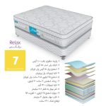 تشک طبی فنری متصل رویال مدل ریلکس سایز 90*۲۰۰